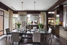 Фото интерьера столовой дома в современном стиле