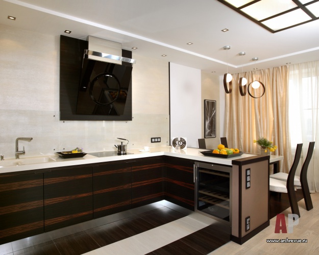 Фото интерьера кухни квартиры в стиле минимализм