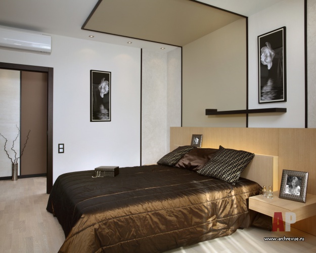 Фото интерьера спальни квартиры в стиле минимализм