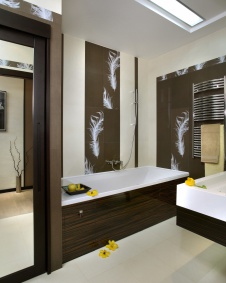 Фото интерьера санузла квартиры в стиле минимализм