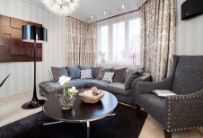 Фото интерьера гостиной небольшой квартиры в современном стиле