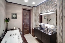 Фото интерьера санузла небольшой квартиры в современном стиле