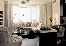 Фото интерьера гостиной квартиры в современном стиле