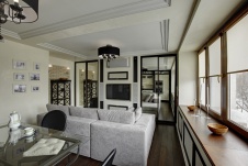 Фото интерьера гостиной небольшой квартиры в современном стиле