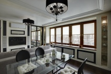 Фото интерьера столовой небольшой квартиры в современном стиле