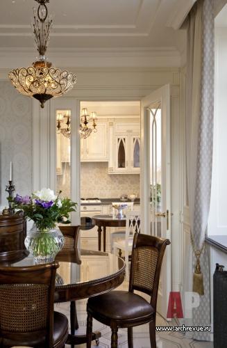 Фото интерьера кухни небольшой квартиры в американском стиле