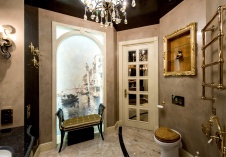 Фото интерьера санузла квартиры в стиле классика