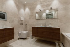 Фото интерьера санузла квартиры в стиле неоклассика