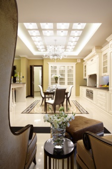 Фото интерьера столовой квартиры в стиле ар-деко