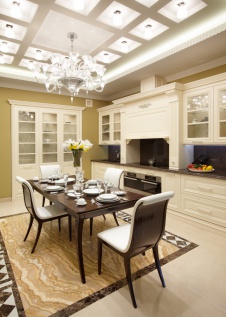 Фото интерьера кухни квартиры в стиле ар-деко