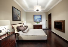 Фото интерьера спальни квартиры в стиле ар-деко