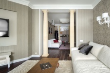 Фото интерьера зоны отдыха квартиры в стиле фьюжн