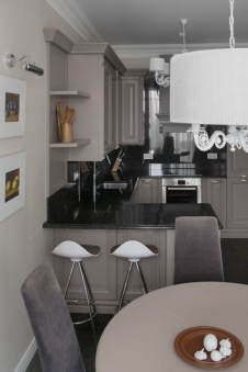 Фото интерьера кухни квартиры в стиле фьюжн