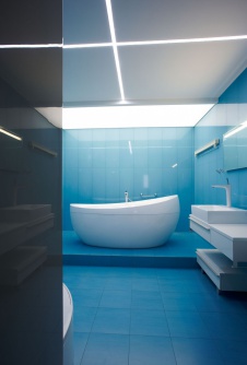 Фото интерьера санузла квартиры в стиле минимализм