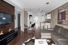 Фото интерьера гостиная небольшой квартиры в стиле минимализм