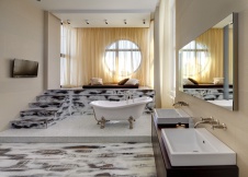 Фото интерьера санузла дома в современном стиле