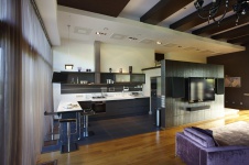 Фото интерьера кухни дома в стиле ар-деко