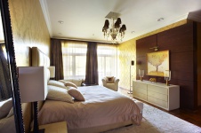 Фото интерьера спальни дома в стиле ар-деко