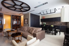 Фото интерьера гостиной квартиры в стиле неоклассика