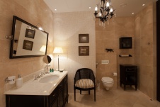 Фото интерьера санузла квартиры в стиле неоклассика