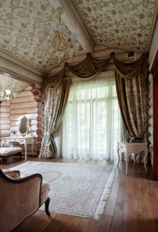 Фото интерьера спальни дома в стиле неоклассика