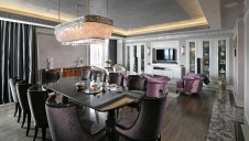 Фото интерьера столовой квартиры в стиле ар-деко