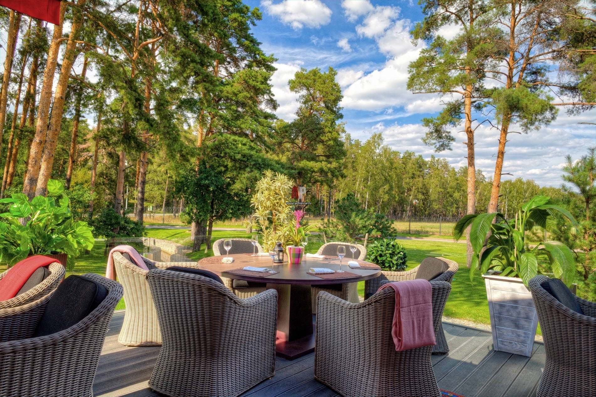 Красивые рестораны на природе