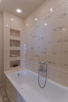 Фото интерьера ванной квартиры в современном стиле