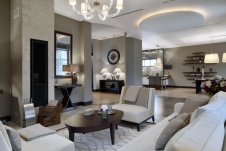 Фото интерьера гостиной дома в стиле фьюжн