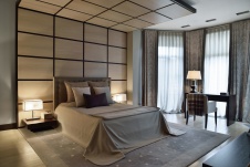 Фото интерьера спальни дома в стиле фьюжн