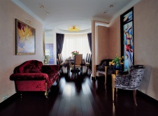 Фото интерьера гостиной квартира в стиле фьюжн