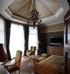 Фото интерьера спальни загородного дома