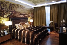 Фото интерьера спальни квартиры в стиле ар-деко