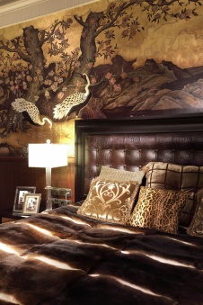 Фото интерьера спальни квартиры в стиле ар-деко