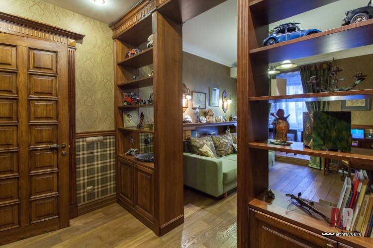 Фото интерьера кабинета квартиры в английском стиле