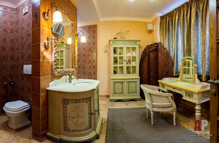 Фото интерьера будуара квартиры в английском стиле