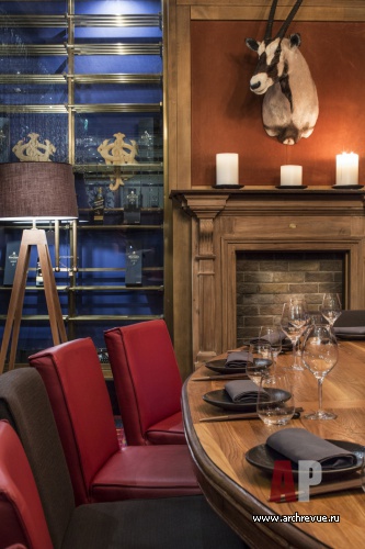 Фото интерьера банкетного зала ресторана в восточном стиле