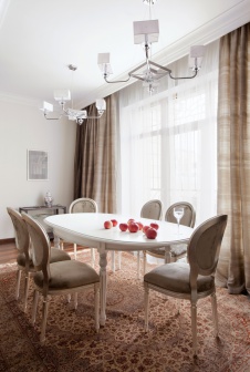 Фото интерьера столовой квартиры в современном стиле