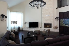 Фото интерьера каминной дома в стиле минимализм