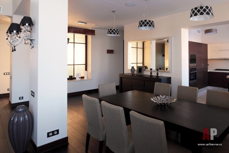 Фото интерьера столовой дома в стиле минимализм