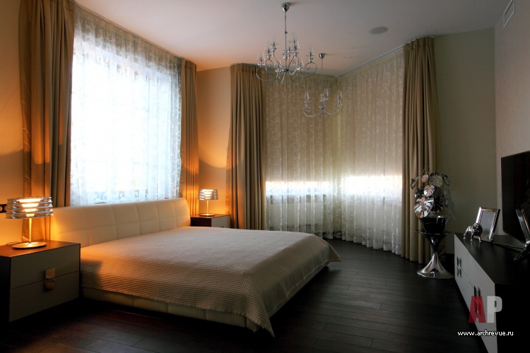 Фото интерьера спальни дома в стиле минимализм