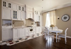 Фото интерьера кухни небольшой квартиры в стиле Прованс