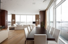 Фото интерьера столовой квартиры в современном стиле