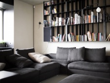 Фото интерьера гостиной квартиры в стиле минимализм