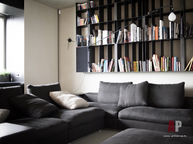 Фото интерьера гостиной квартиры в стиле минимализм