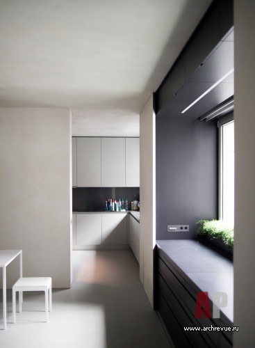 Фото интерьера кухни квартиры в стиле минимализм