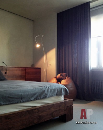 Фото интерьера спальни квартиры в стиле минимализм