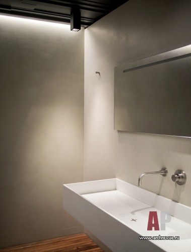 Фото интерьера гостевого санузла квартиры в стиле минимализм