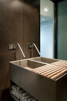 Фото интерьера санузла пентхауса в стиле минимализм