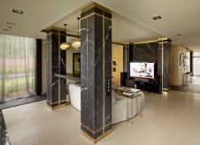 Фото интерьера гостиной дома в стиле ар-деко